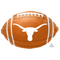 Globo de lámina de fútbol universitario de la Universidad de Texas de 17" | Compre 5 o más y ahorre un 20 %