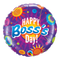 18" Boss's Day Colorful Circles Foil Balloon (P4) | Buy 5 Or More Save 20%