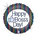 Globo de lámina holográfica Thumbs Up Boss's Day de 18" (P4) | Compra 5 o más y ahorra un 20 %