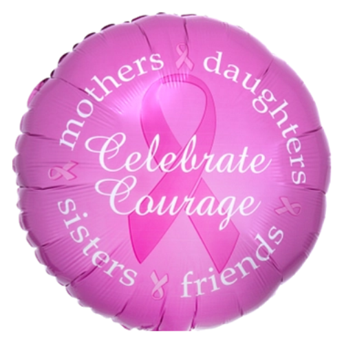18" Breast Cancer Awareness Foil Balloon (P4) | Buy 5 Or More Save 20%