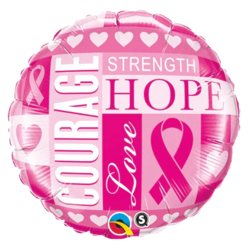 18" Breast Cancer Inspirations Foil Balloon (P4) | Buy 5 Or More Save 20%
