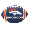 Globo de aluminio de fútbol de la NFL de los Denver Broncos de 17" | Compre 5 o más y ahorre un 20 %