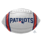 Globo de aluminio de fútbol de la NFL de los New England Patriots de 17" | Compre 5 o más y ahorre un 20 %