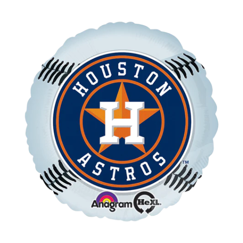 Globo de aluminio de los Astros de Houston de 18" | Compre 5 o más y ahorre un 20 %