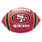 Globo de aluminio de fútbol de la NFL de los San Francisco 49ers de 17" | Compre 5 o más y ahorre un 20 %