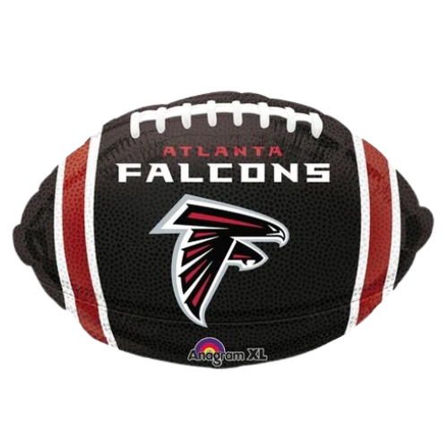 Globo de aluminio de fútbol de la NFL de los Atlanta Falcons de 17" | Compre 5 o más y ahorre un 20 %