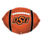 Globo de lámina de fútbol de la Universidad Estatal de Oklahoma de 21"