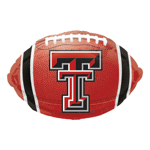 Globo de lámina de fútbol de Texas Tech College de 17" (D) | Compra 5 o más y ahorra un 20 %