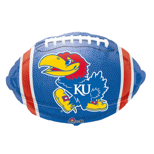 17" University Of Kansas College Football Foil Balloon (D) | Buy 5 Or More Save 20%