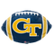 Globo de lámina de fútbol Georgia Tech de 17" | Compre 5 o más y ahorre un 20 %