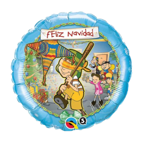 18" El Chavo Feliz Navidad- Globo de lámina de Navidad español (WSL) | Liquidación - ¡Hasta agotar existencias!