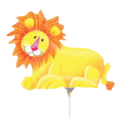 14" Jungle Party Lion Airfill Foil Balloon | Buy 5 Or More Save 20%