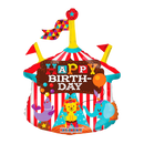 14" Happy Birthday Circus Foil Balloon Airfill | Buy 5 Or More Save 20%