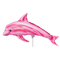 Globo de relleno de aire con lámina de delfín rosa de 14" | Compre 5 o más y ahorre un 20 %