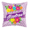 9" Feliz Dia De Las Madres Flowers Airfill Foil Balloon (P16) | Buy 5 Or More Save 20%