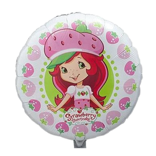 9" Strawberry Shortcake Airfill Foil Balloon | Buy 5 Or More Save 20%