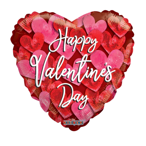 Globos de relleno de aluminio con forma de ramo de corazones de San Valentín de 9" (P16) | Compre 5 o más y ahorre un 20 %