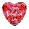 Globos de relleno de aluminio con forma de ramo de corazones de San Valentín de 9" (P16) | Compre 5 o más y ahorre un 20 %