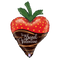 Miniglobo de relleno con aire de aluminio Sweet Valentine Strawberry de 14" (P16) | Compre 5 o más y ahorre un 20 %