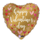18" Gold Valentine Hearts Foil Balloon (P3) | But 5 Or More Save 20%
