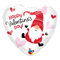 18" Valentine’s Day Gnome Heart Foil Balloon (P4) | Buy 5 Or More Save 20%
