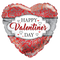 Globo de lámina de corazón con marco Happy Valentine's Day de 18" (P4) | Compra 5 o más y ahorra un 20 %