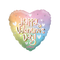 Feliz día de San Valentín Globo de lámina de corazón de arco iris suave | Compre 5 o más Ahorre 20%