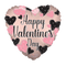 Globo de aluminio con acabado mate de corazones de San Valentín de 18" (P4) | Compra 5 o más y ahorra un 20 %