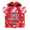 Globo de aluminio con forma de caja de regalo de San Valentín de 18" (P4) | Compra 5 o más y ahorra un 20 % 