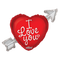 36" I Love You Heart With Arrow Foil Balloon (P11)