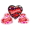 Pancarta de San Valentín de 36" y globo con forma de corazón (P11) | 5 unidades