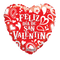 Globo de lámina de corazón rojo Feliz Día de San Valentín de 18" (P15) | Compre 5 o más y ahorre 20 %