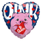 Globo con corazón Oink Te Quiero de 18" (P15) | Compra 5 o más y ahorra un 20 %