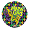 Globo de aluminio con forma de máscara Mardi Gras de 18" (P21) | Compre 5 o más y ahorre un 20 %