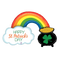 Globo de lámina de oro de St. Pat's Pot de 37" (P24)