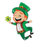 Globo metalizado del día de San Patricio de duende saltador de 39" (P24)
