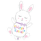 33" Hopping Easter Bunny Foil Bunny (WSL)