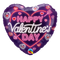 Globo de lámina de corazón con brillo de neón (WSL) para el día de San Valentín de 18" | Compre 5 o más y ahorre un 20 %