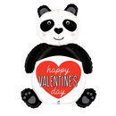 Globo de lámina de panda de San Valentín Super Dimensionals de 4 pies (WSL)