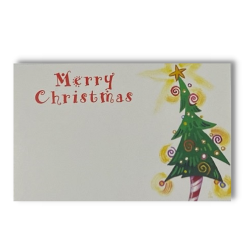 Merry Christmas Tree Enclosure Cards | 50 Count | Clearance - While Supplies Last