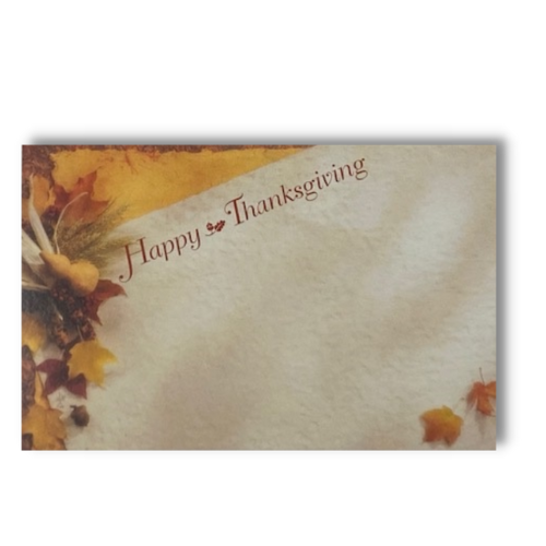 Happy Thanksgiving Enclosure Cards | 50 Count | Clearance - While Supplies Last