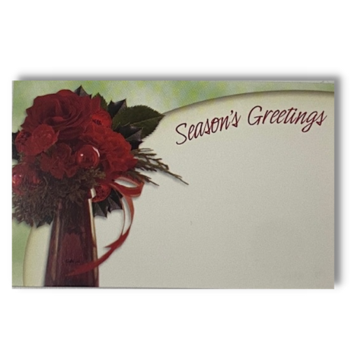 Season's Greetings Roses Enclosure Cards | 50 Count | While Supplies Last