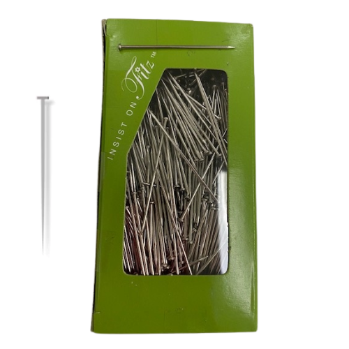 Steel Bank Pins- 1/2 Pound Box | Heavy Duty Straight Pins For Floral Design