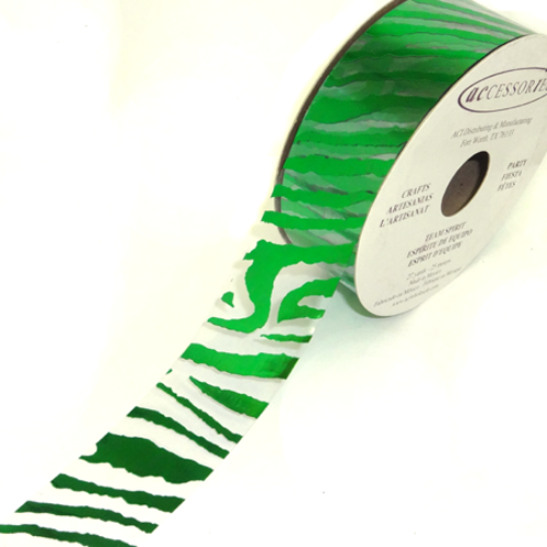 #9 Transparent Zebra Print Ribbon 1 1/2" x 27 Yards | While Supplies Last