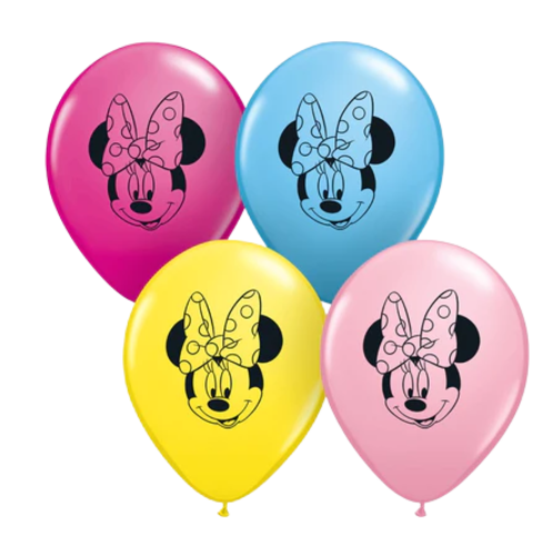 Surtido de globos de látex Disney Minnie Mouse de 5"
