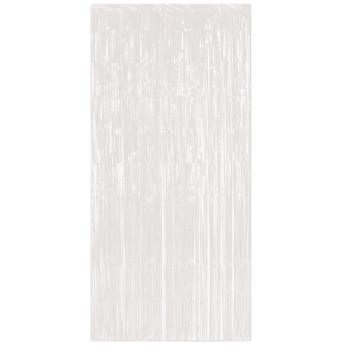Brillo 'N Cortina | 8' x 3'- Telón de fondo de cortina de aluminio
