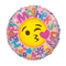 9" Happy Mother's Day Smiley Face Airfill Non Foil Balloon (P15) | Buy 5 Or More Save 20%