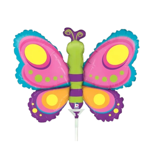 14" Butterfly Airfill Foil Balloon | Buy 5 Or More Save 20%