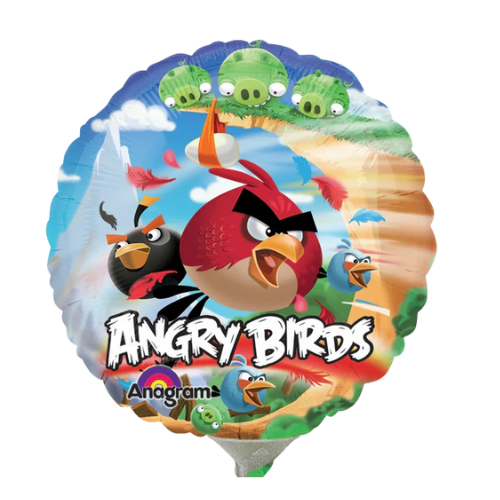 Globo de aluminio con relleno de aire de Angry Birds de 9" | Compre 5 o más y ahorre un 20 %