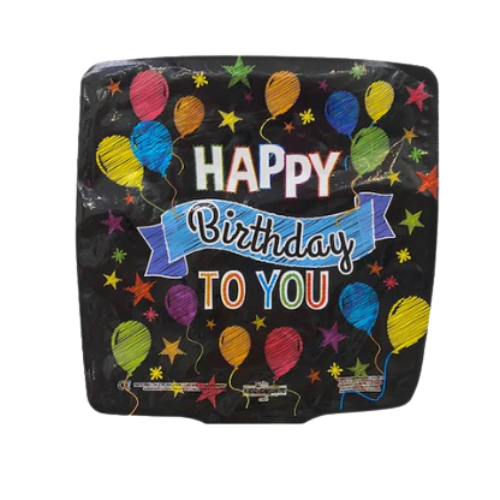 Globos y pancartas de feliz cumpleaños de 9 "Globo de relleno de aire de aluminio | Compre 5 o más y ahorre un 20 %